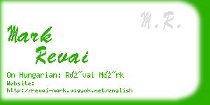 mark revai business card